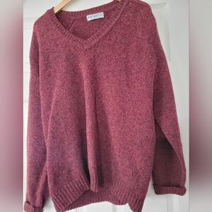 Antartex Mens Vintage 70s 100% Pure New Wool Knit  Sweater Large Grandpa Core